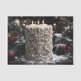 Papel De Seda Vela de Natal