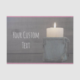 Papel De Seda Vela feita sob encomenda da mensagem