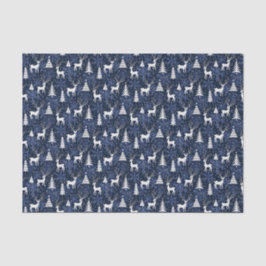 Papel De Seda Velho Cristal Vivo Cobalto Azul