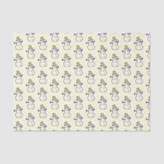 Papel De Seda Velho Snowman Movido