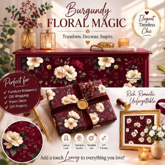 Papel De Seda Veludo de Magnólia da Meia-Noite Decoupage Floral