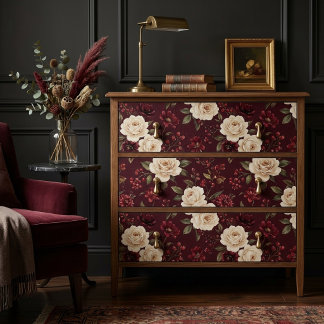 Papel De Seda Veludo de Magnólia da Meia-Noite Decoupage Floral