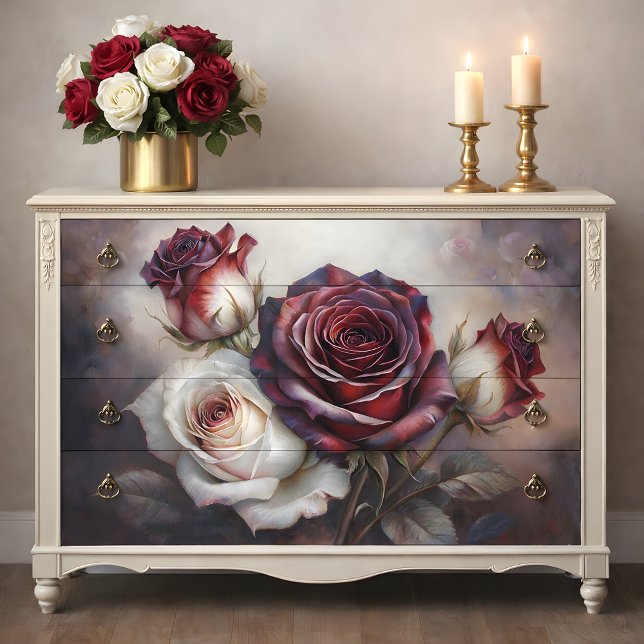 Papel De Seda Velvet Rose Dreams Decoupage (Velvet Rose Dreams Decoupage  Tissue Paper)