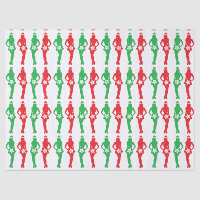 Papel De Seda Vendedores de Natal travessosos (Frente )