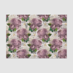 Papel De Seda Veral Queen Bee W/Purple Rosa Vintage Paper