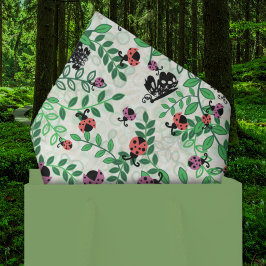 Papel De Seda Verão - Joaninhas, Borboletas e Folhas
