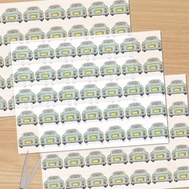 Papel De Seda Verdadeiras Fígaro Livro dos Padrões do Carro (Emerald Green Figaro Car Tissue Paper just for you)