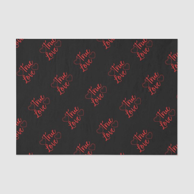 Papel De Seda Verdadeiro Namorados Vermelho (Frente )
