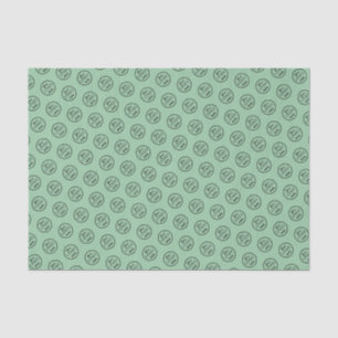 Papel De Seda Verde da Casa de Logotipo Minimalista da Marca Pro