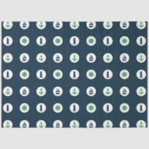 Verde e Azul-Marinho Série Náutica Design 15
