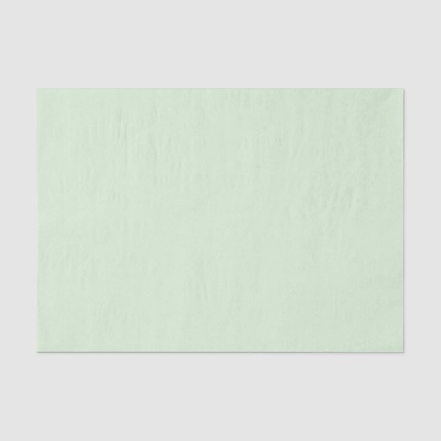 Papel De Seda Verde Jade Leitoso Pálido (Frente )