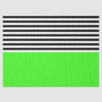 Verde neon com riscas brancas e pretas