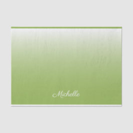 Papel De Seda Verde-verde-verde-gradiente personalizado