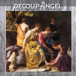 Papel De Seda Vermeer- Diana e sua Nuvem das Ninfas