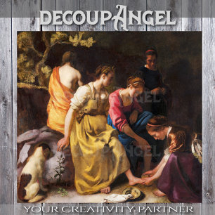 Papel De Seda Vermeer- Diana e sua Nuvem das Ninfas