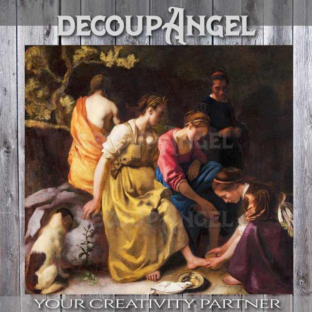 Papel De Seda Vermeer- Diana e sua Nuvem das Ninfas (Criador carregado)