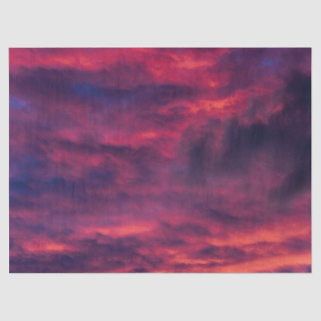 Papel De Seda vermelho augural (Frente )