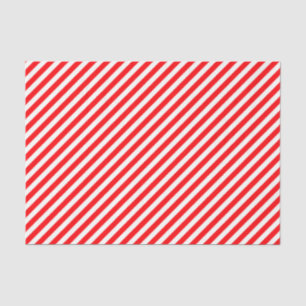 Papel De Seda Vermelho & branco diagonais do Listra-Natal do