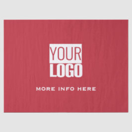 Papel De Seda vermelho cardeal - logotipo personalizado