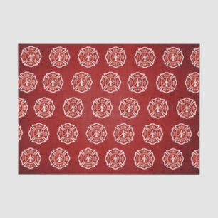 Papel De Seda Vermelho clássico do teste padrão do símbolo do