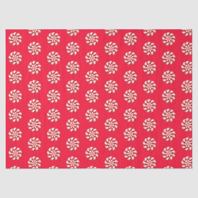 Papel de seda vermelho de Natal (Frente )