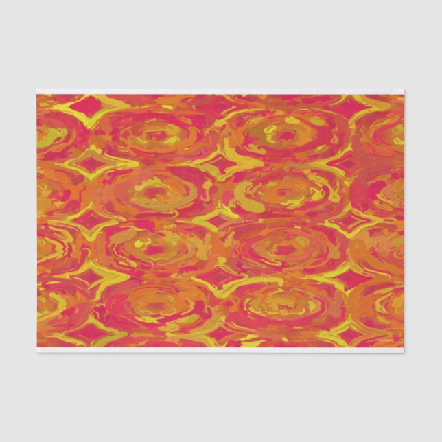 Papel De Seda Vermelho e Amarelo (Frente )