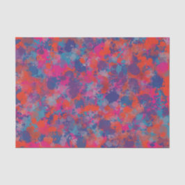 Papel De Seda Vermelho e Azul cai Abstrato digital moderno