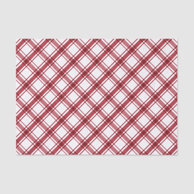Papel de Seda Vermelho e Branco (Frente )