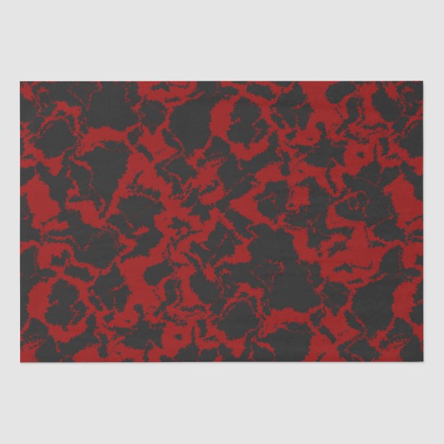 Papel De Seda Vermelho e Cinzas (Frente )