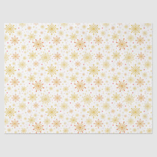 Papel De Seda Vermelho e Dourado Starburst do Médio Atômico Retr