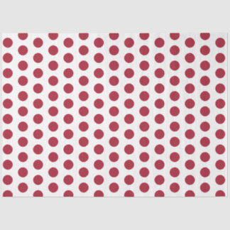 Papel De Seda Vermelho pontilhado