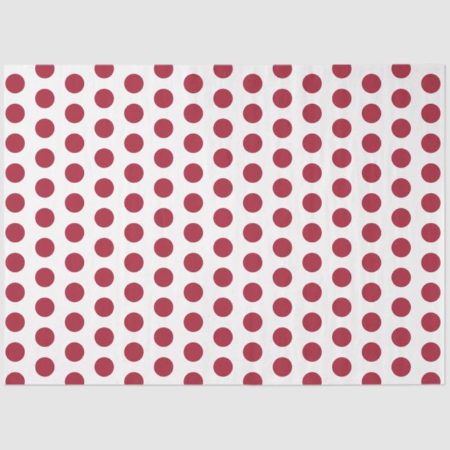 Papel De Seda Vermelho pontilhado (Frente )