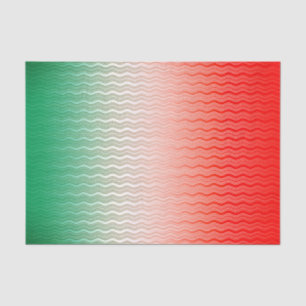 Papel De Seda Vermelho Prata Verde