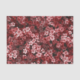 Papel De Seda Vermelho Rosa Suave Ditsy Pastel Boho 70s Vintage