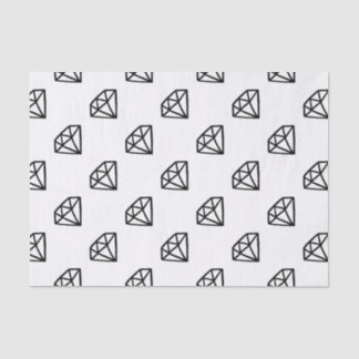 Papel De Seda Versão preto e branco do diamante