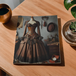 Papel De Seda Vestido de Detetive Senhora Steampunk Vitoriano An