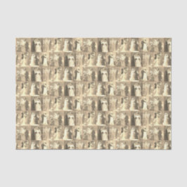 Papel De Seda Vestido de Noiva Vintage Noivo Clássico Elegante