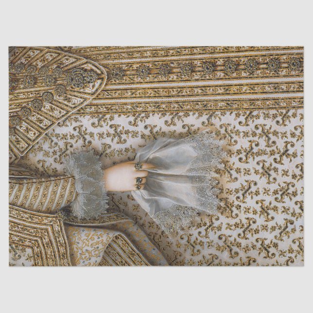 Papel De Seda Vestido Real do Século XVII (Frente )