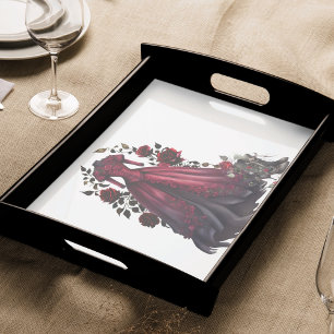 Papel De Seda Vestido vermelho vitoriano e calcanhares Palhaço