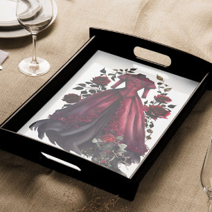 Papel De Seda Vestido vermelho vitoriano e calcanhares Palhaço