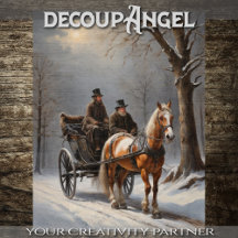 Viagem de inverno por Carruagem desenhada por cava