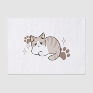 Papel De Seda Vibes relaxadas e preguiçosas para Design de gatin