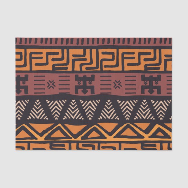 Papel De Seda Víblias Étnicas Africanas No Estilo Boêmico (Frente )