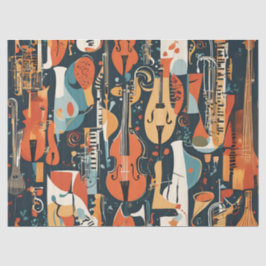 Papel De Seda Vibrações de Jazz Caprichosas