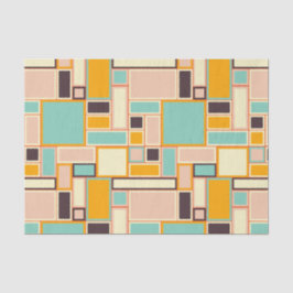 Papel De Seda Vibrant abstract pattern with rectangles
