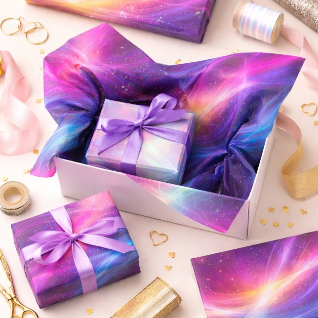 Papel De Seda Vibrant Neon Wave (Criador carregado)