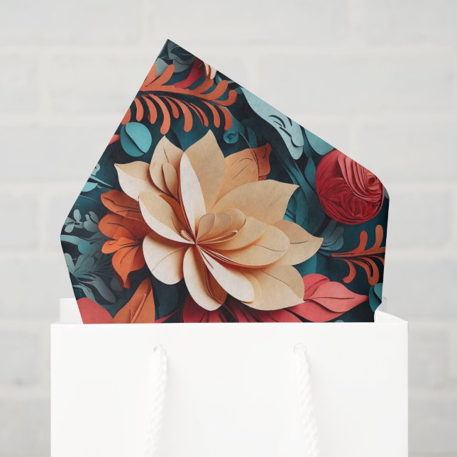 Papel De Seda Vibrante tema de Natal (Sacola de presentes)