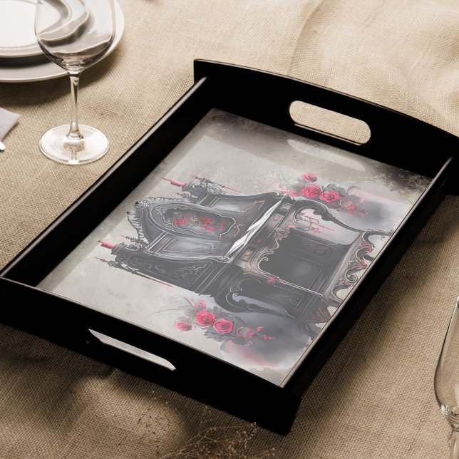 Papel De Seda Victorian Boudoir | Mesa de Escrevendo de madeira  (Criador carregado)