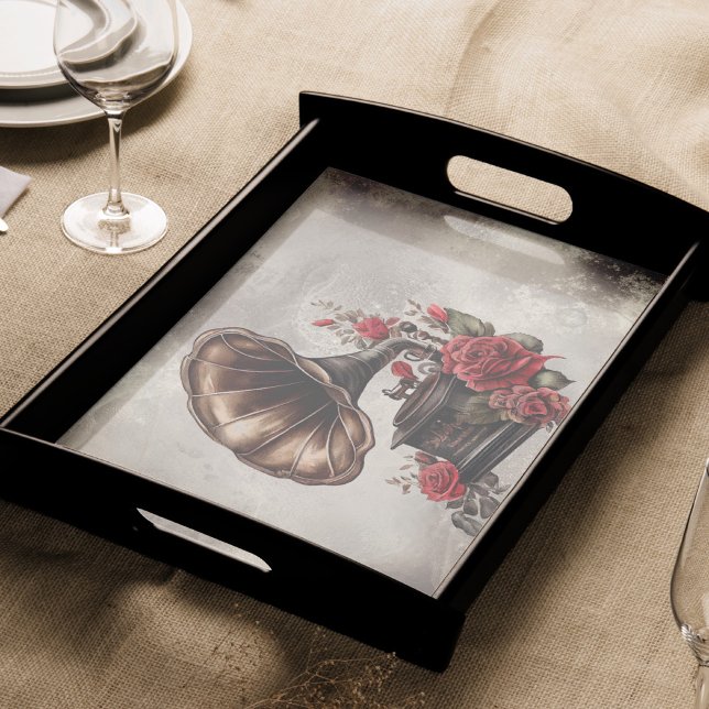 Papel De Seda Victorian Boudoir | Velho Jogador de Música Gramof (Criador carregado)