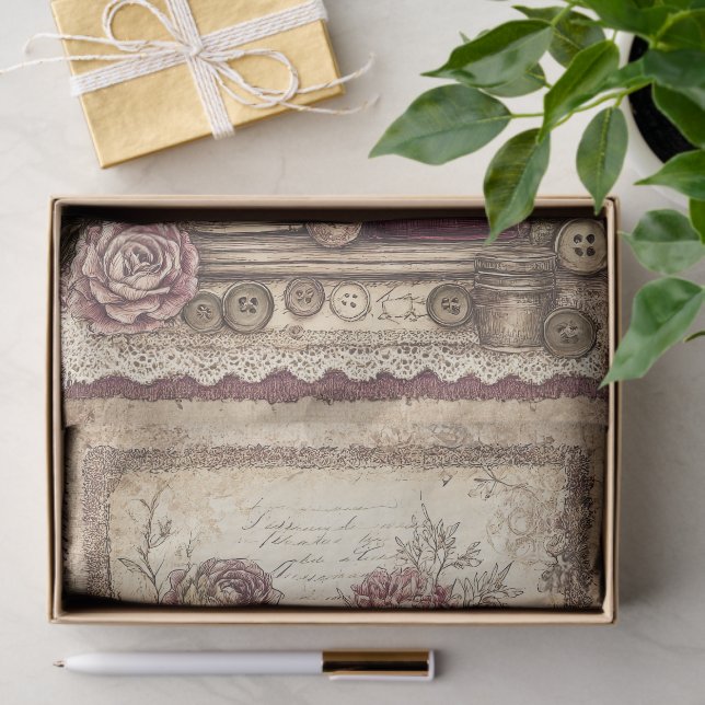 Papel De Seda Victorian & Lace  (Presente)